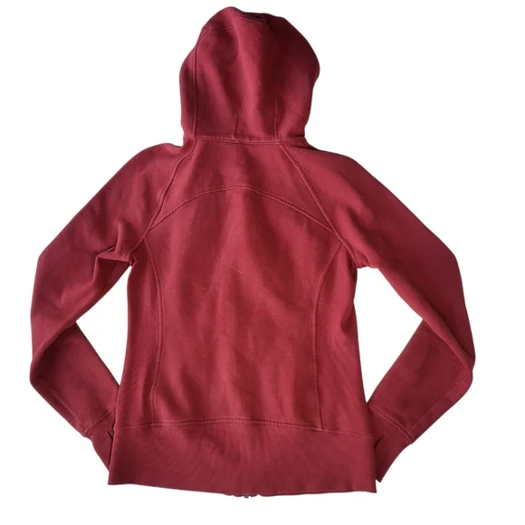 Lululemon Scuba Hoodie Light Cotton Fleece Dark Adobe Size 6 - Picture 7 of 8